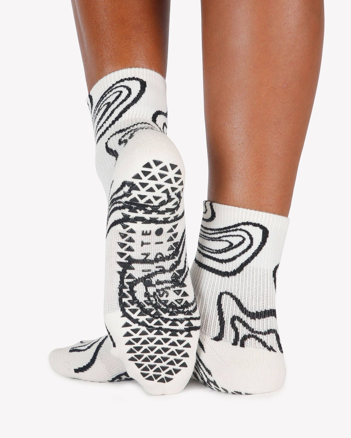 Topo Ankle Grip Sock: M/L / Bone