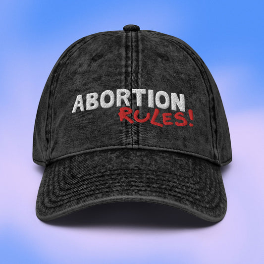 Abortion Rules! Graffiti Cotton Twill Cap