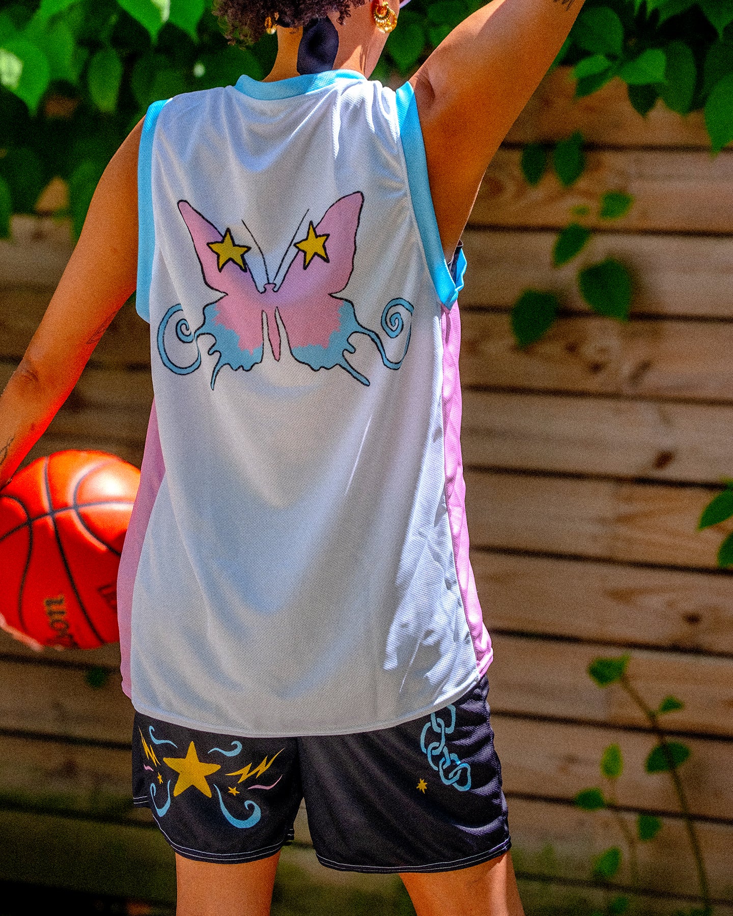 UB x SOFTPRINTS Mesh Shorts