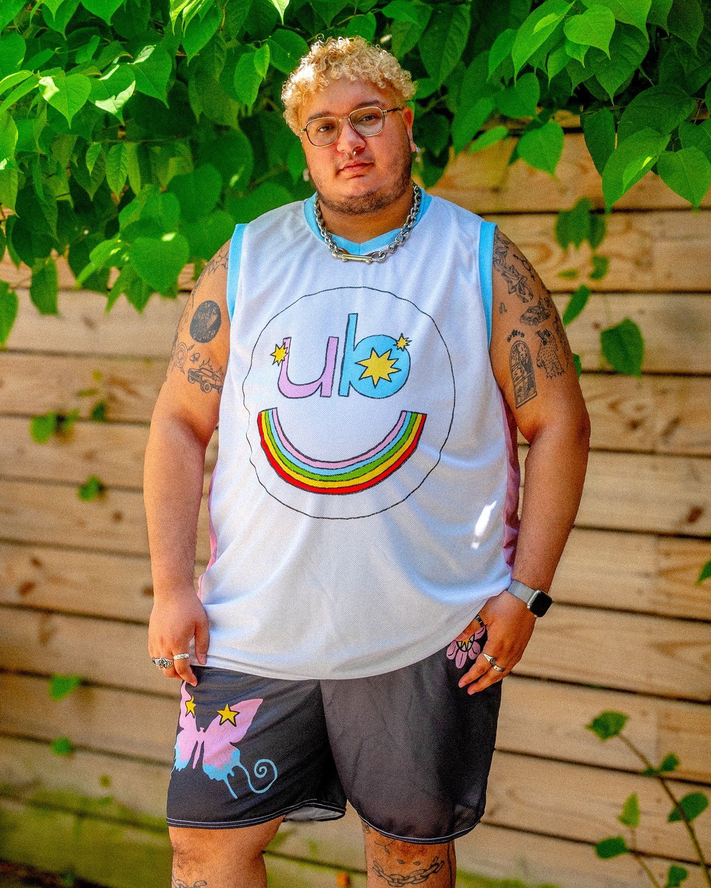 UB x SOFTPRINTS Mesh Shorts