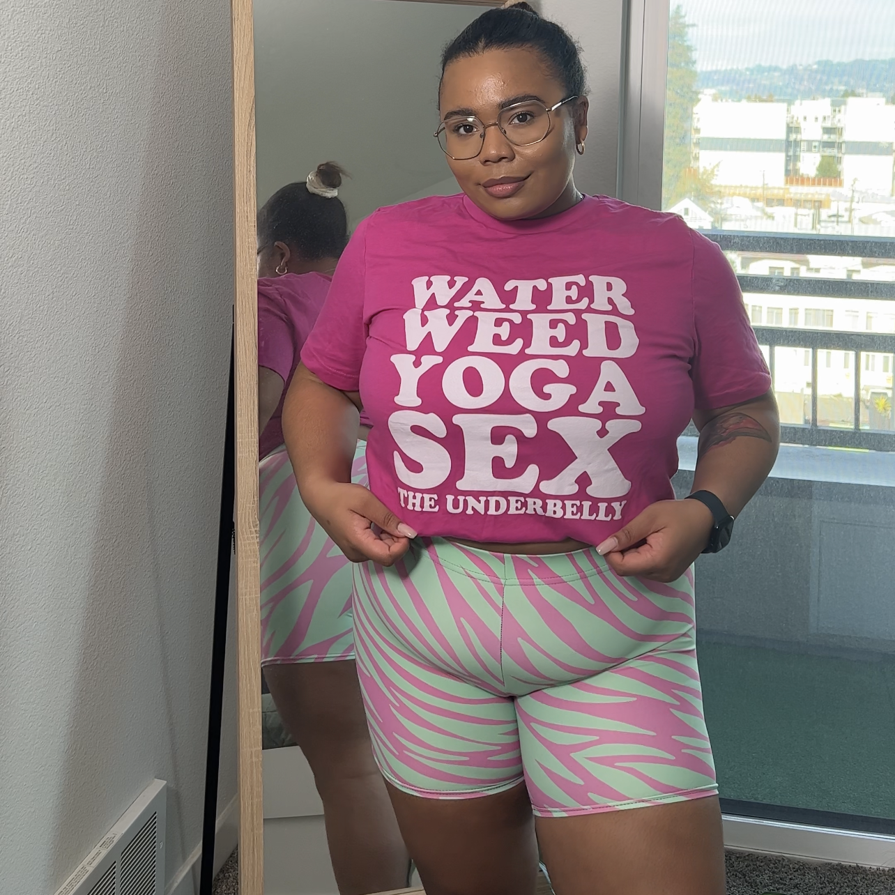 "WWYS" Block Text Tee (White Font)