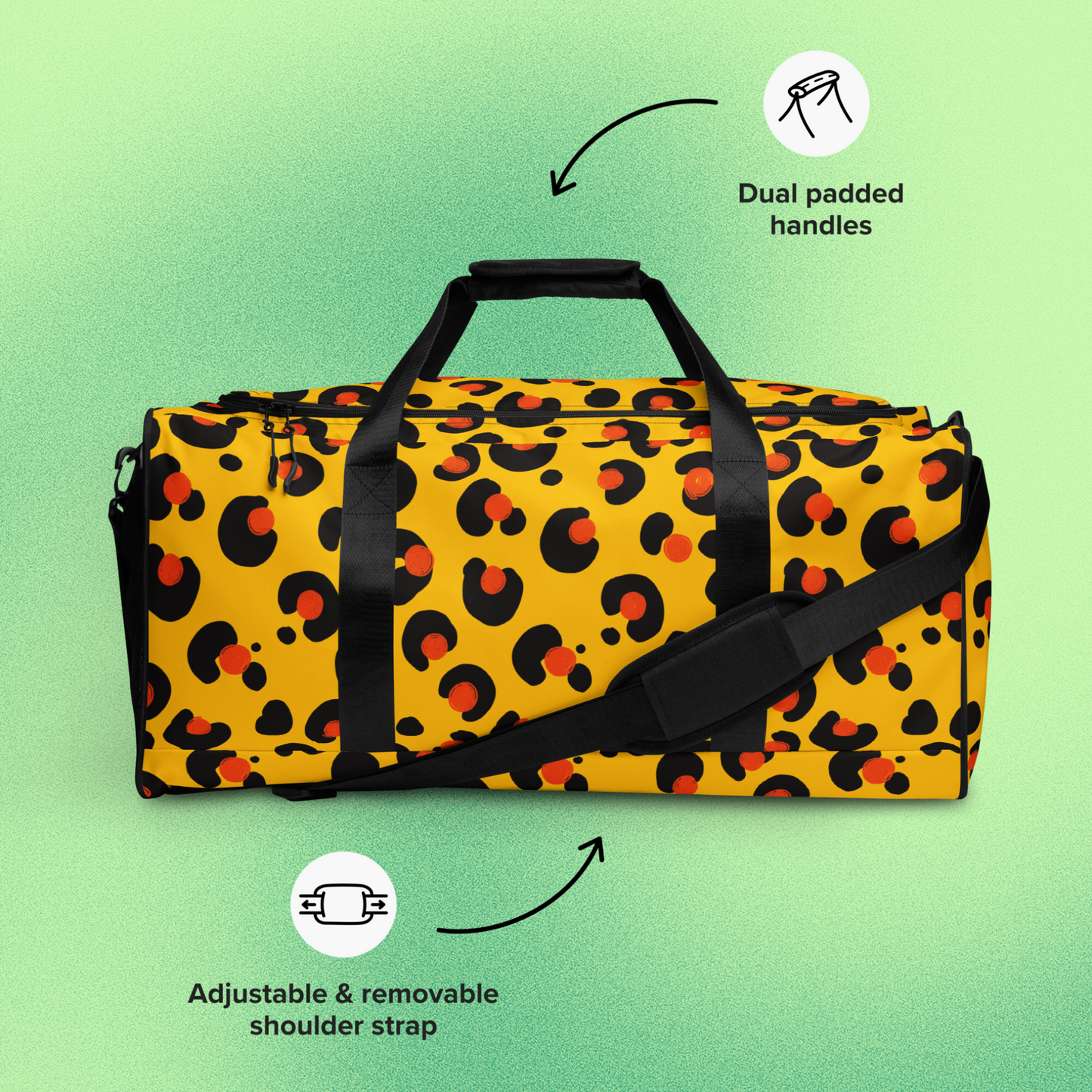 Leopard Print Duffle bag