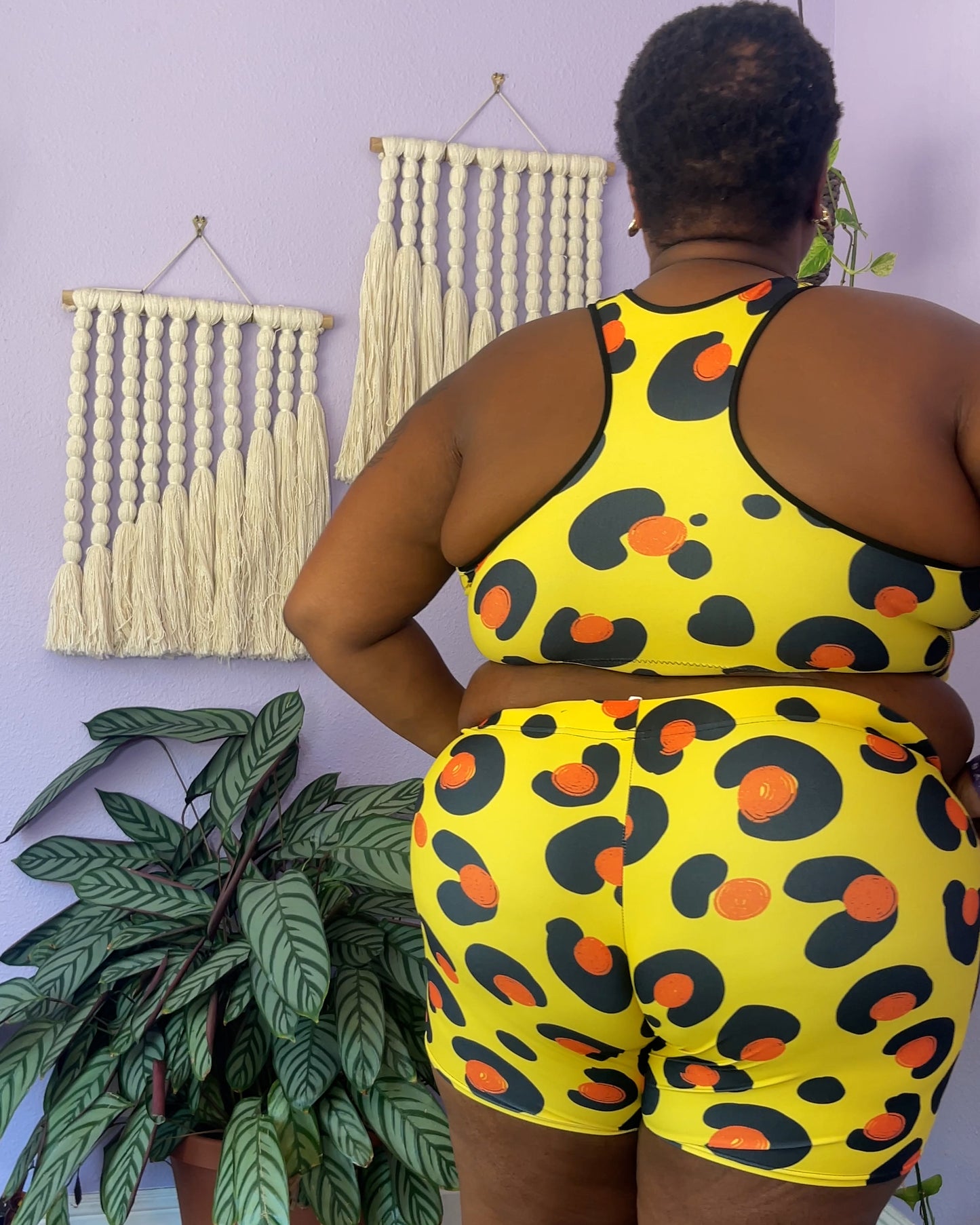 Leopard Print Bike Shorts