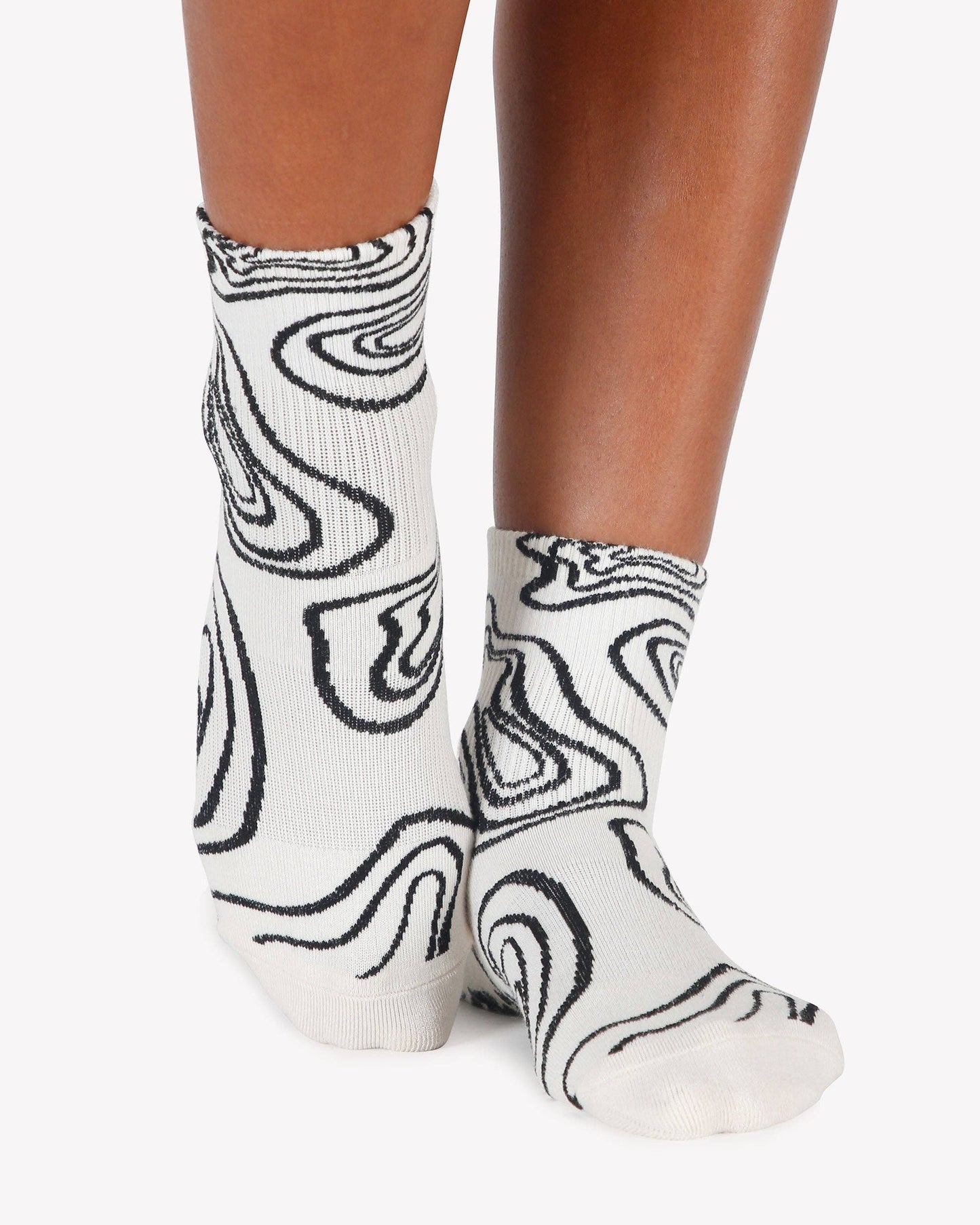 Topo Ankle Grip Sock: M/L / Bone