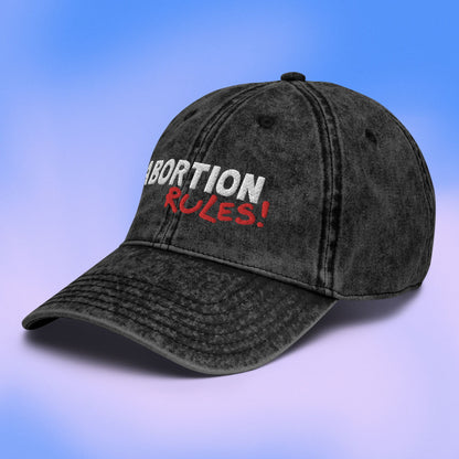 Abortion Rules! Graffiti Cotton Twill Cap
