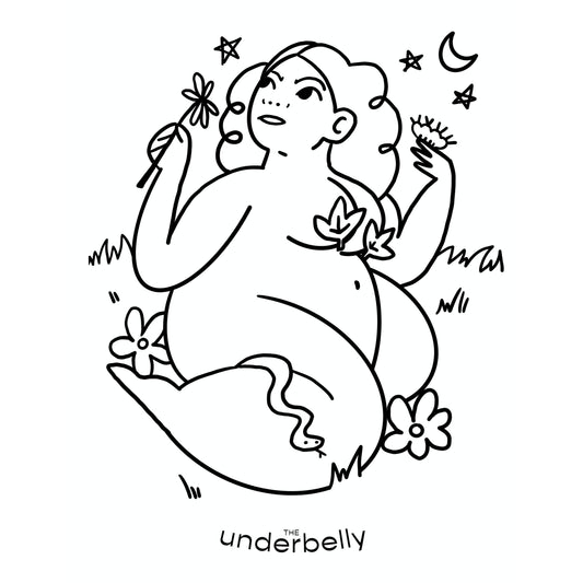 Nymph Coloring Page