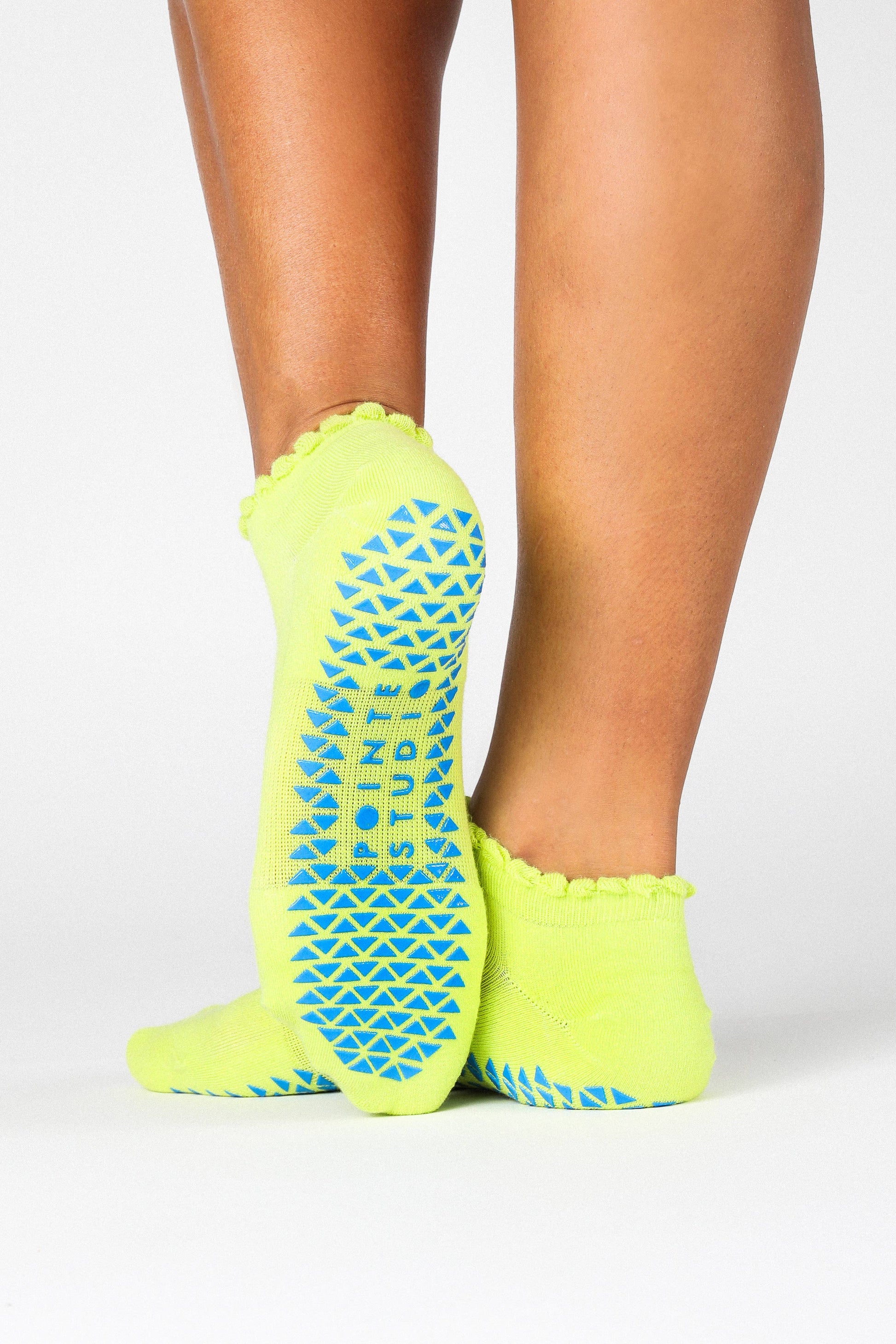 Happy Grip Sock: M/L / Lime – The Underbelly Shop