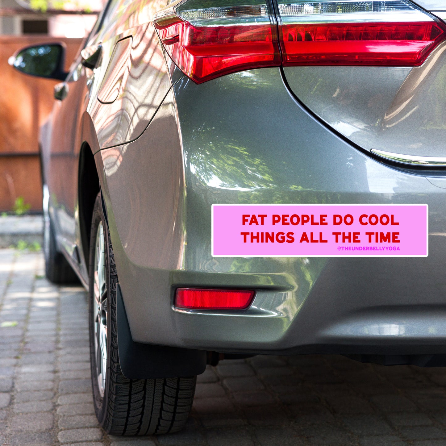 Fat People Do Cool Things All The Time Bumper Sticker