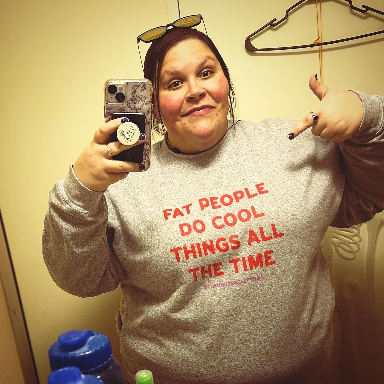 Fat People Do Cool Things All The Time Sweatshirt – The Underbelly Shop