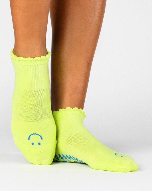 Happy Grip Sock: S/M / Lime