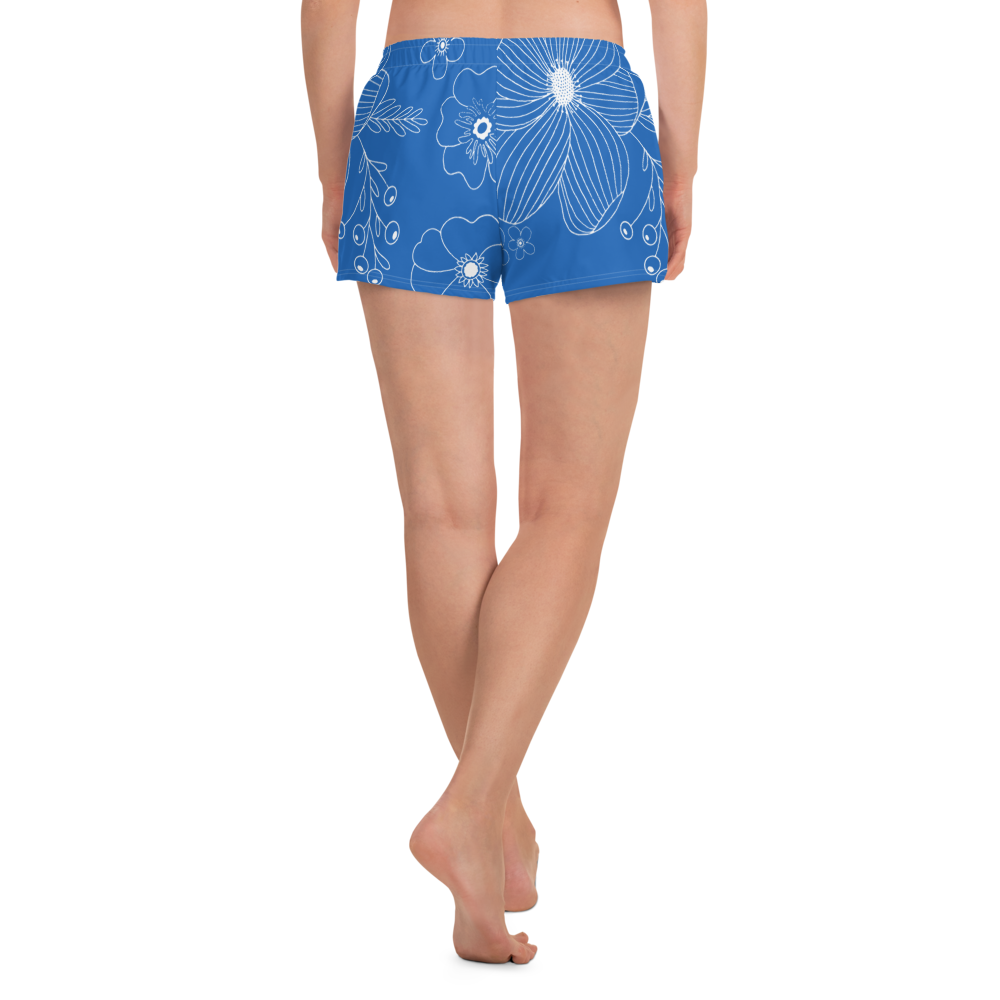 Blue Bloom Lightweight Shorts - SHOP @ THE UNDERBELLY